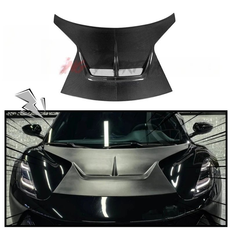 Emira VorST Style Carbon Fiber Front Hood for Lotus Emira